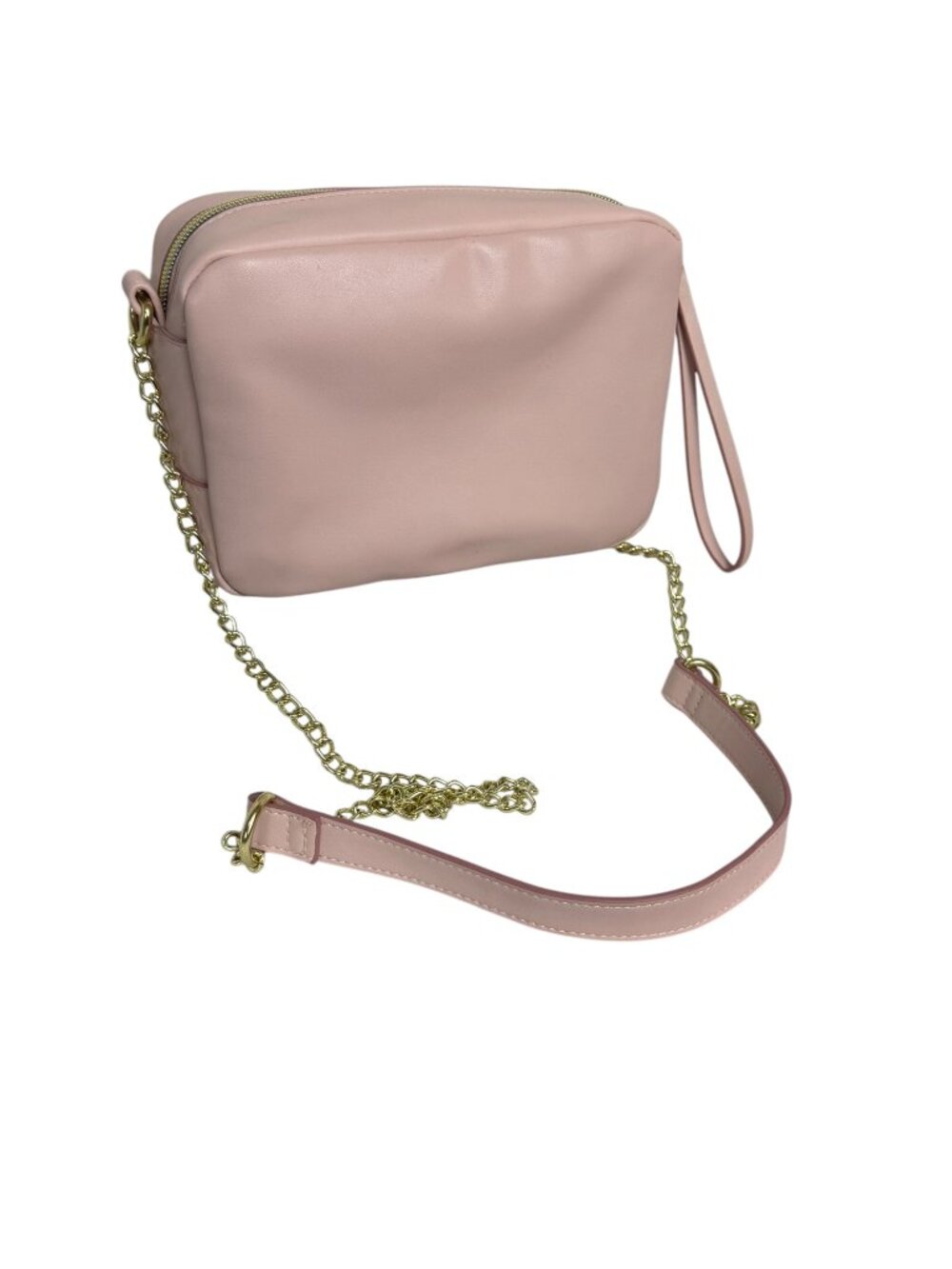 Pink Cat Face Novelty Bag Laser Cut Crossbody Wristlet Gold Chain Crossbody - Picture 3 of 11
